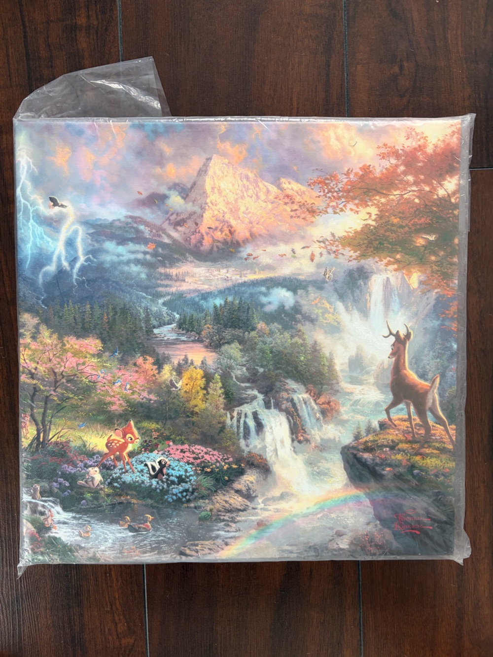 Disney Thomas Kinkade Bambi Canvas Art